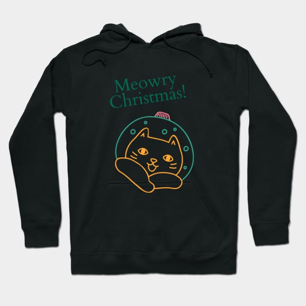 Merry Christmas Hoodie by Artistic Design